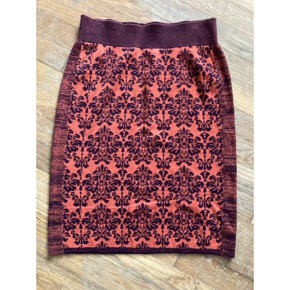 Anthropologie Postmark Moth Bundle of 2 Skirts Medium 10 Floral Turquoise Red - Picture 5 of 16